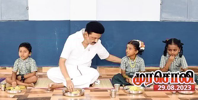 “பசிப்பிணி நீக்கும் மருத்துவராய் உயர்ந்து நிற்கிறார் முதலமைச்சர் மு.க.ஸ்டாலின்” : முரசொலி பாராட்டு !