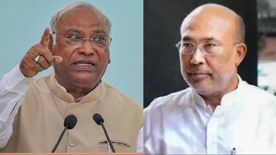 "திறமையற்ற மணிப்பூர் முதலமைச்சரை உடனே பதவி நீக்கம் செய்ய வேண்டும்"..  மல்லிகார்ஜூன கார்கே வலியுறுத்தல்!