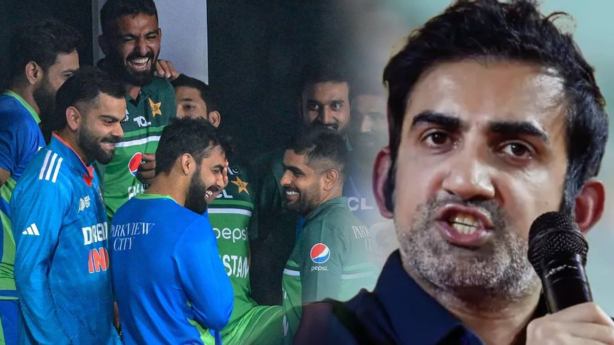 ”இந்தியா - பாகிஸ்தான் வீரர்கள் களத்தில் எப்படி நட்பை வெளிப்படுத்தலாம் ?” - கவுதம் கம்பீர் காட்டம் ! 