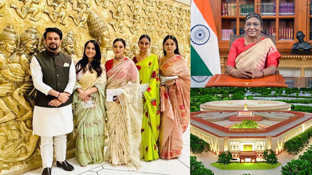 புறக்கணிக்கப்பட்ட முர்மு.. பட ப்ரோமோஷனுக்காக நடிகைகளுக்கு நாடாளுமன்றத்தை சுற்றி காட்டிய ஒன்றிய அமைச்சர் ?