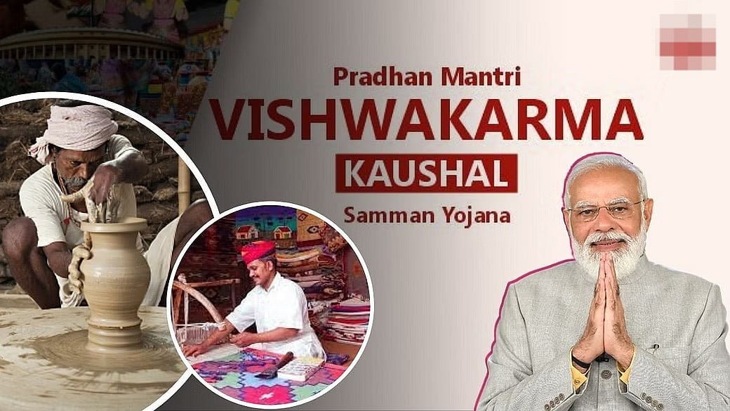 “பிரதமரின் ‘விஸ்வகர்மா யோஜனா’ திட்டத்தின் உள்ளடக்கமே சனாதனம்தான்..” - வெளுத்து வாங்கிய முரசொலி !