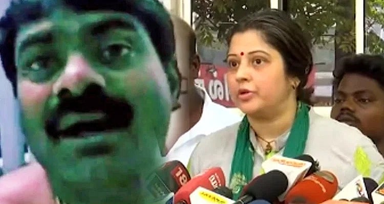 “ஈழப்போர் நடக்கும்போது என்கூட ஆட்டம் போட்டுட்டு இருந்தாரு..”: சீமான் மீது விஜயலட்சுமி பரபர குற்றச்சாட்டு!