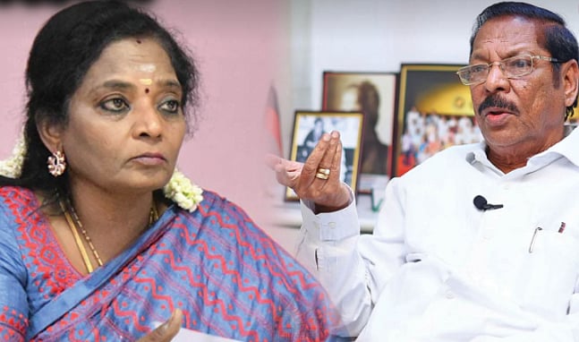 "குறைந்தபட்சம் பத்திரிக்கை செய்திகளைப் படித்து விட்டு குறைகூறுங்கள்"..  தமிழிசைக்கு ஆர்.எஸ்.பாரதி பதிலடி!