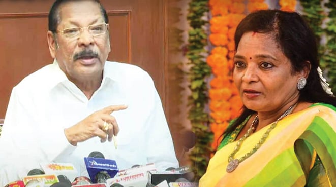 "குறைந்தபட்சம் பத்திரிக்கை செய்திகளைப் படித்து விட்டு குறைகூறுங்கள்"..  தமிழிசைக்கு ஆர்.எஸ்.பாரதி பதிலடி!