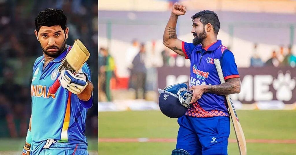 #Asian Games 9 பந்தில் அடுத்தடுத்து 8 Sixes.. யுவராஜ் சிங் சாதனையை முறியடித்த நேபாள வீரர் : வைரல் வீடியோ!