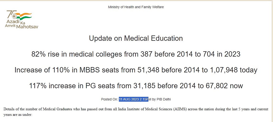 #FACTCHECK | அம்புட்டும் பொய்..  NEET காலி பணியிடங்கள் குறித்து போலி கணக்கை உளறிய அண்ணாமலை - உண்மை என்ன?