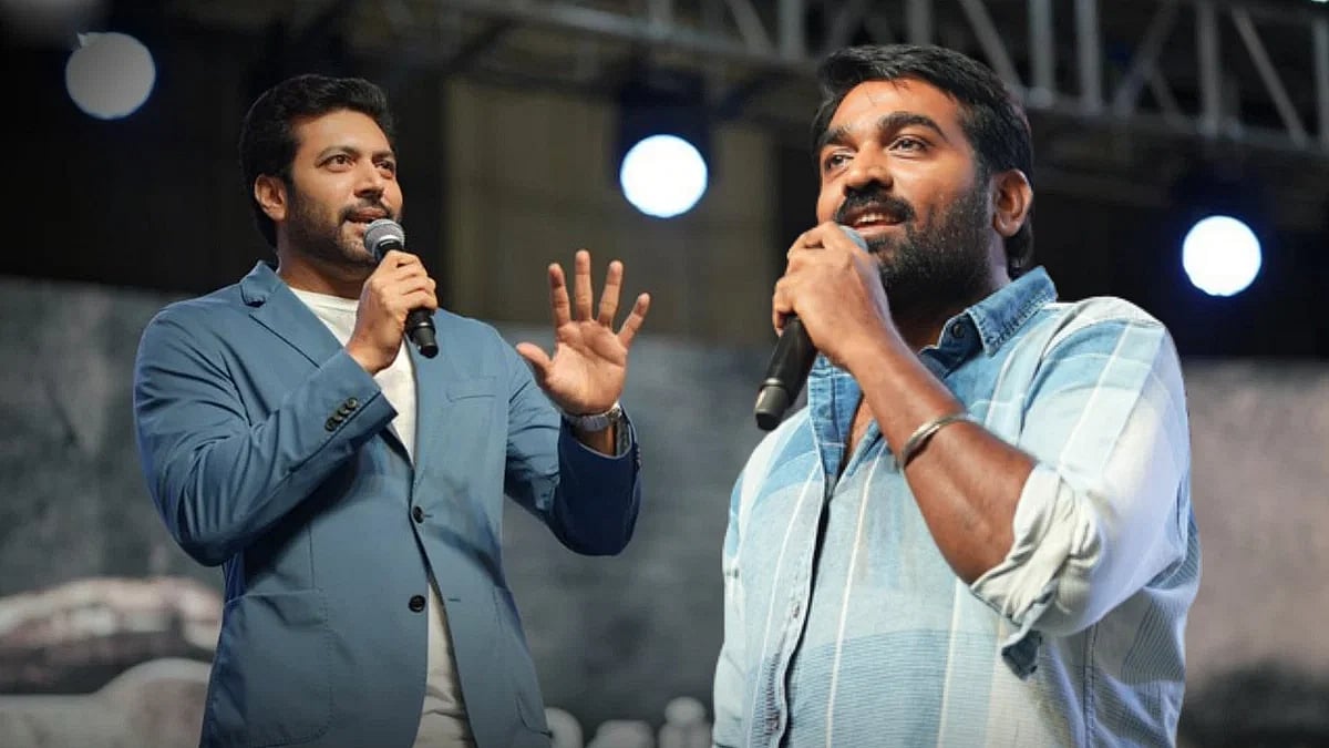 “நா இயக்க நினைத்த முதல் ஹீரோ நீங்கதான்.. ஏன்னா...” - காரணத்துடன் விஜய் சேதுபதியிடம் கூறிய ஜெயம் ரவி !