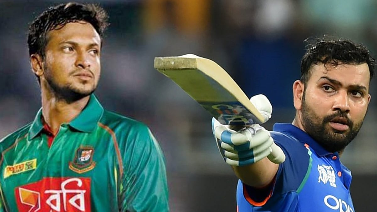 இவர் என்ன குழந்தைத்தனமாக பேசுகிறார்.. ரோஹித் சர்மாவுடன் ஒப்பிட்டு சக வீரரை விமர்சித்த ஷாகிப் அல் ஹசன் ! 