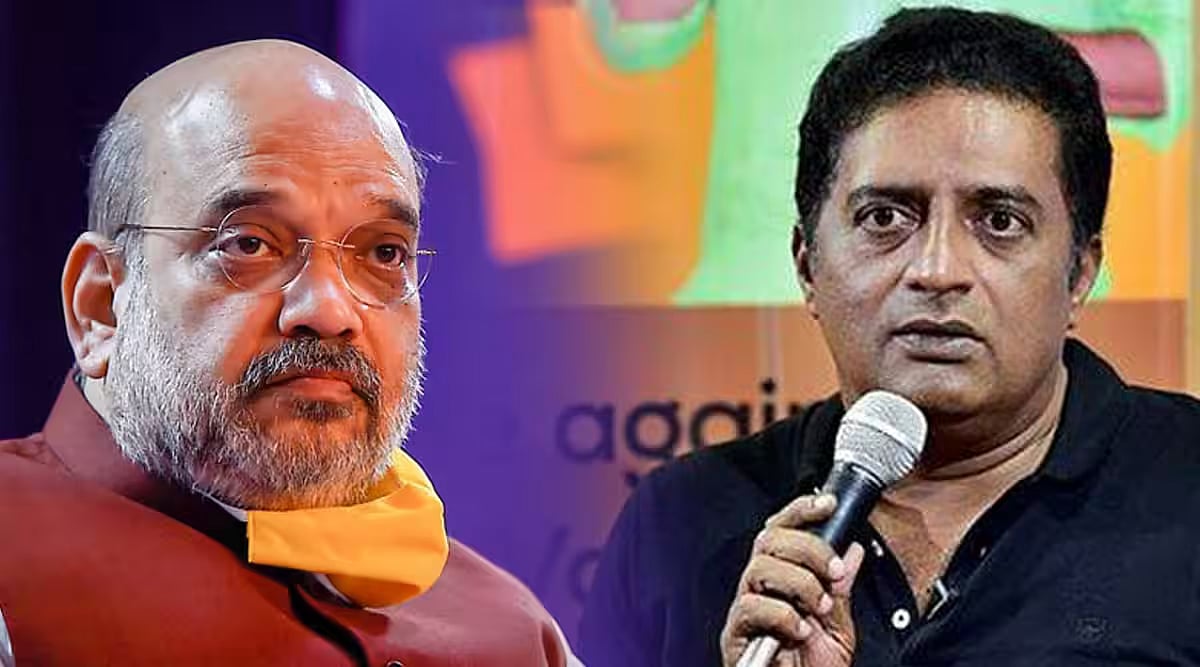 அமித்ஷாவுக்கு இந்தி மட்டுமே தெரியும் என்பதால்தானே இந்தியை திணிக்கிறார் - நடிகர் பிரகாஷ் ராஜ் விமர்சனம் !