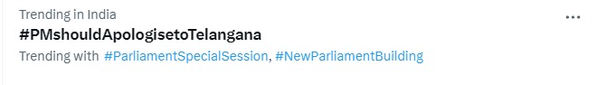 “தெலங்கானாவிடம் மோடி மன்னிப்பு கேட்க வேண்டும்..” - அமைச்சர் முதல் MP வரை.. பிரதமருக்கு குவியும் கண்டனம் !