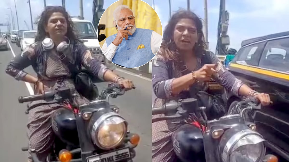 “மோடி சொல்லட்டும்.. நா என் அப்பா ரோட்டுலதான் ஓட்டுறேன்” - போலீசிடம் வாக்குவாதம் செய்த இளம்பெண்: பின்னணி?