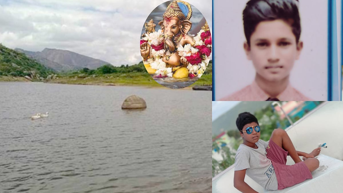 நீருக்குள் தவறி விழுந்த 2 சிறுவர்களுக்கு நேர்ந்த அதிர்ச்சி.. விநாயகர் சிலையை கரைக்க சென்றபோது சோகம் !