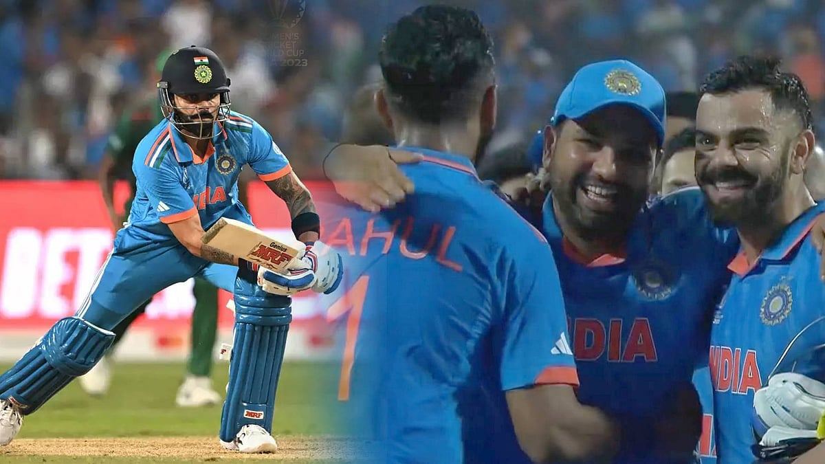 இறுதிகட்டத்தில் எகிறிய பரபரப்பு: சிக்ஸர் விளாசி சதமடித்த கோலி - வங்கதேச அணியை வீழ்த்தி இந்தியா வெற்றி !