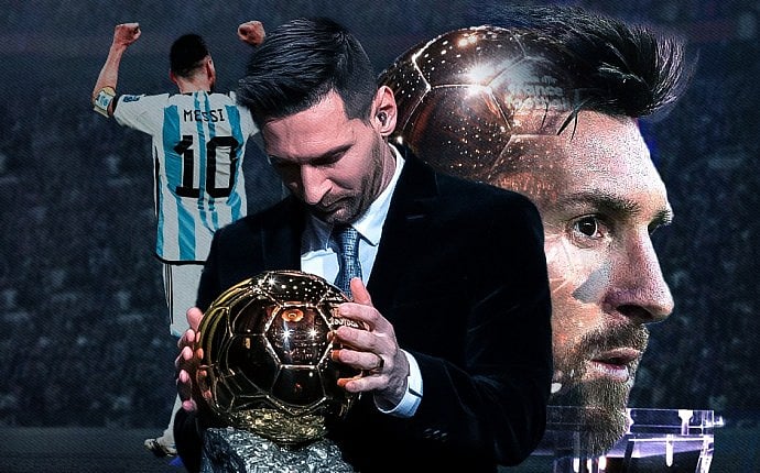 வரலாற்றில் யாரும் நெருங்க முடியாத சாதனை : கால்பந்தின் உயரிய விருதை 8-வது முறையாக வென்ற மெஸ்ஸி ! 