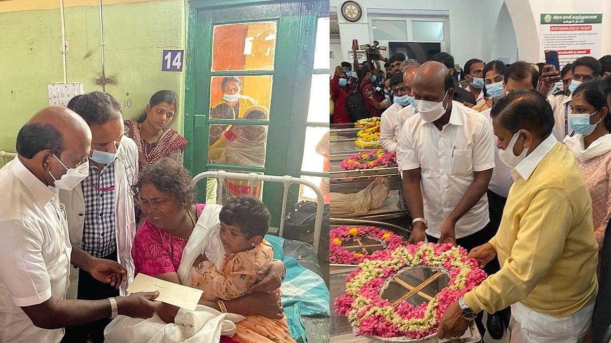 குன்னூர் கோர விபத்து : 50 அடி பள்ளத்தில் விழுந்து உயிரிழந்த 9 பேரின் உடலுக்கு அமைச்சர்கள் நேரில் அஞ்சலி !