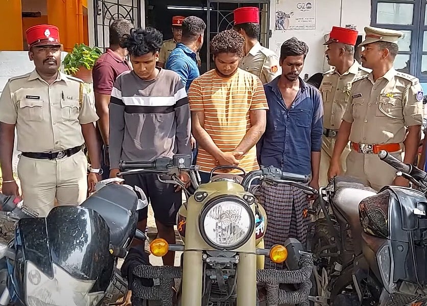 சிறையில் ஏற்பட்ட நட்பு : நண்பனுக்கு பரிசளிக்க புல்லட்டை திருடிய இளைஞர்.. கொத்தாக தூக்கிய போலீஸ் !