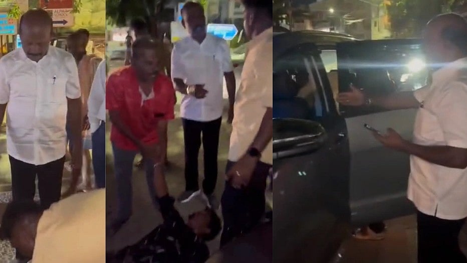 சாலையில் மயங்கி கிடந்த உணவு டெலிவரி இளைஞர்..  தனது காரில் மருத்துவமனைக்கு அனுப்பிவைத்த அமைச்சர் மா.சு!