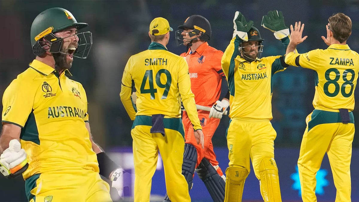 40 பந்துகளில் சதமடித்த மேக்ஸ்வெல் : நெதர்லாந்தை வீழ்த்தி இமாலய வெற்றிபெற்ற ஆஸ்திரேலியா ! 