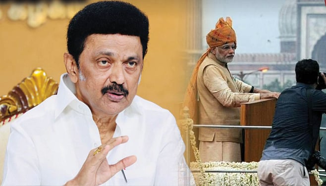 #SpeakingforIndia - ”பாஜக ஆட்சியில் மாநில உரிமைகள் நசுக்கப்படுகிறது” :  முதலமைச்சர் மு.க.ஸ்டாலின் உரை! 