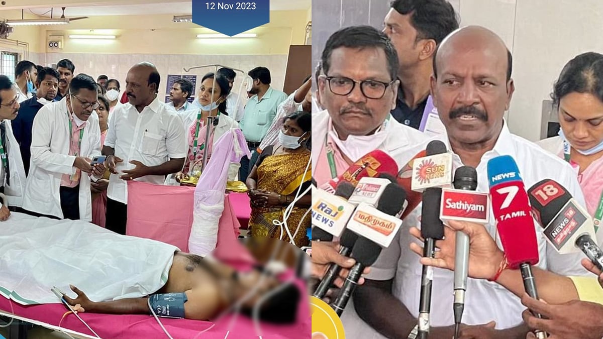 தீபாவளி பண்டிகை : வெடி விபத்துக்கு சிகிச்சை அளிக்க 95 மருத்துவமனைகளில் சிறப்பு வார்டு - அமைச்சர் மா.சு!