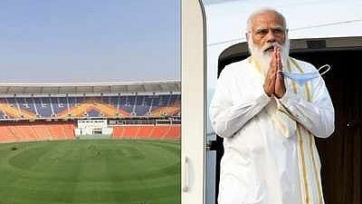 மோடி பெளலிங், அமித்ஷா பேட்டிங் : அகமதாபாத் மைதானத்திலும் அரசியல் செய்யும் பாஜக - சிவசேனா MP விமர்சனம்! 