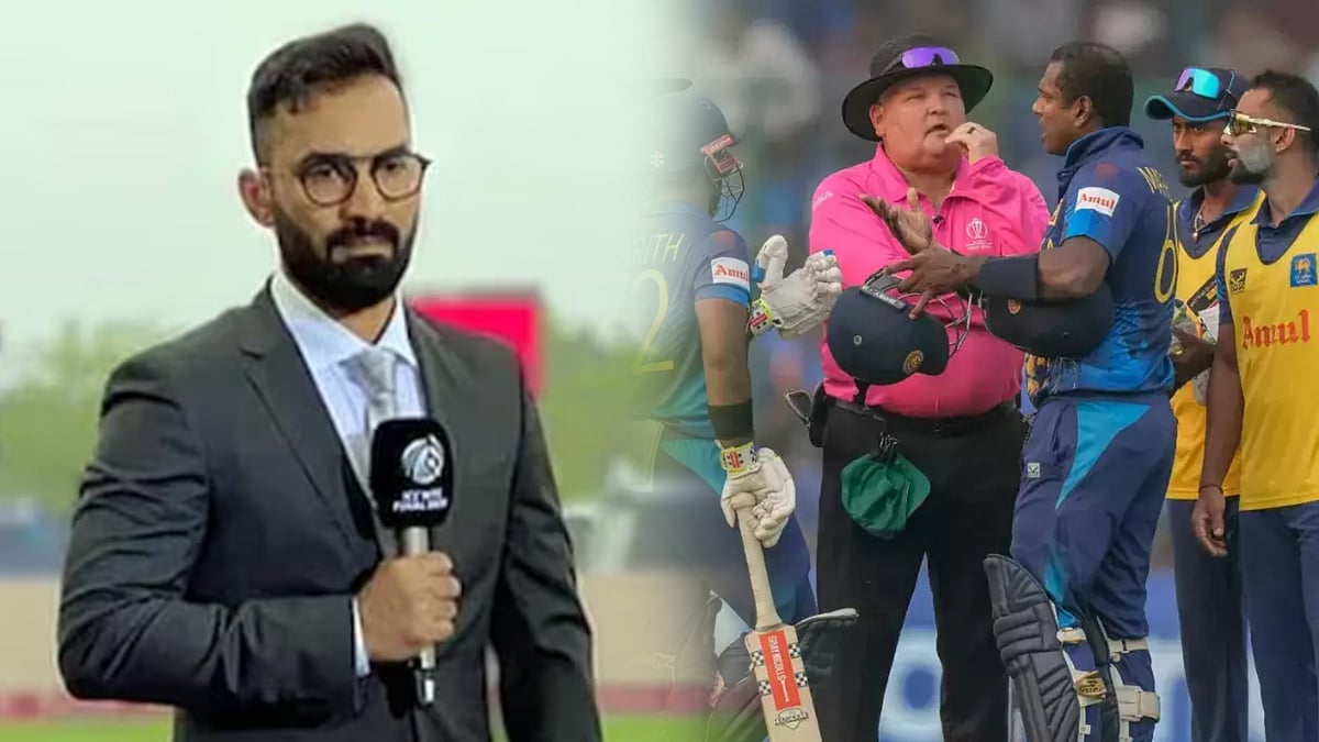 மேத்யூஸ் இதனை செய்திருந்தால் டைம் அவுட் ஆட்டமிழப்பை தவிர்த்திருக்கலாம் - தினேஷ் கார்த்திக் கூறியது என்ன ?