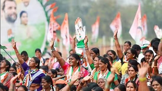 5 மாநில தேர்தல் : ”Exit Poll முடிவில் ஓங்கும் ‘கை’..” : வெற்றிவாகை சூடப்போகும் காங்கிரஸ் !