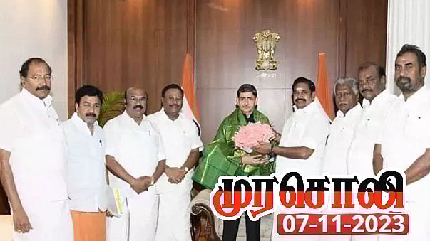 அதிமுக ஆட்சி காலத்து ஊழல் அமைச்சர்களை காப்பாற்ற துடிக்கும் ஆளுநர் ஆர்.என்.ரவி : முரசொலி கடும் சாடல்!