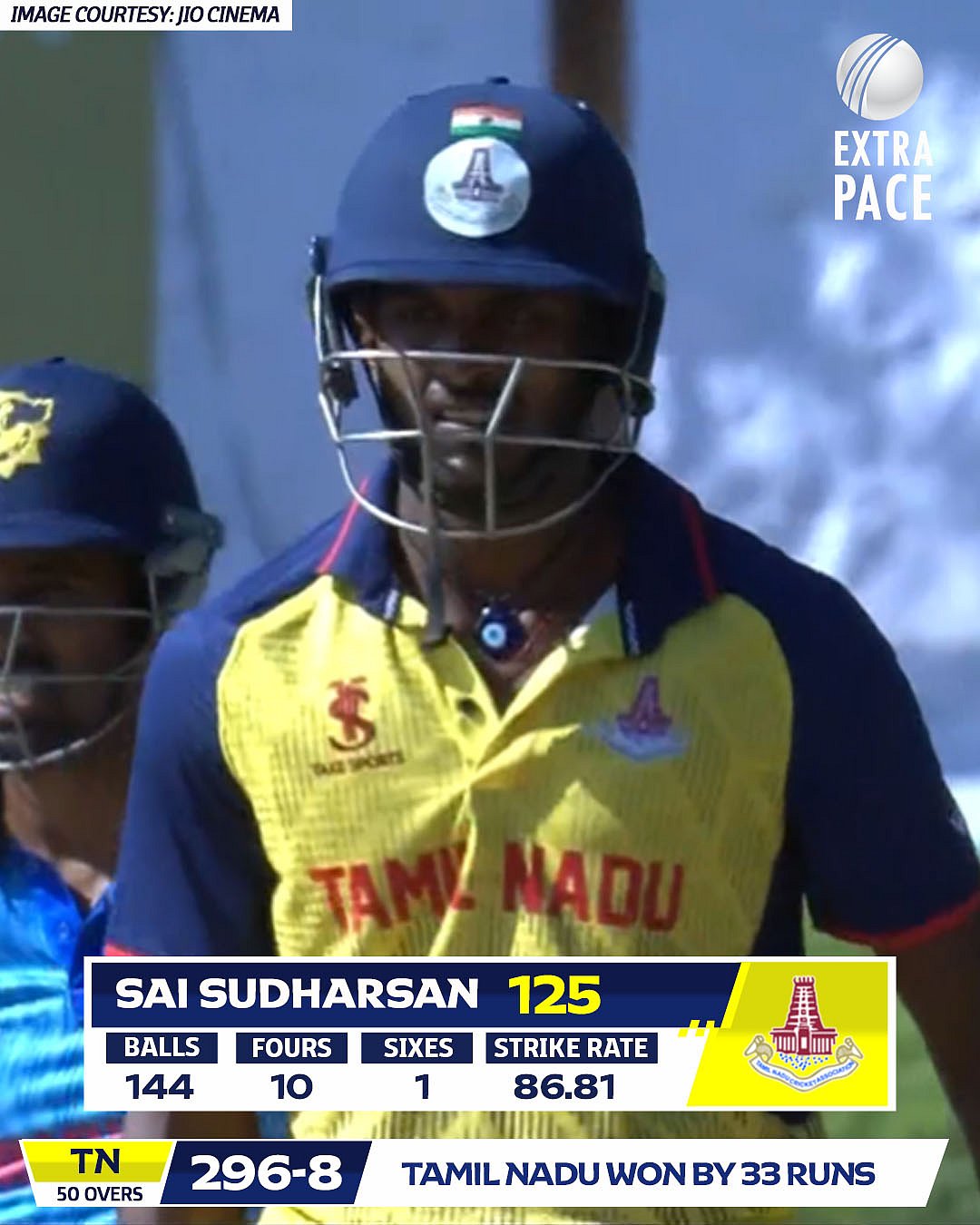 கோவாவை வீழ்த்தி தமிழ்நாடு அபார வெற்றி: மீண்டும் கலக்கிய இளம் வீரர் சாய் சுதர்சன்- அடுத்து இந்திய அணிதான்?