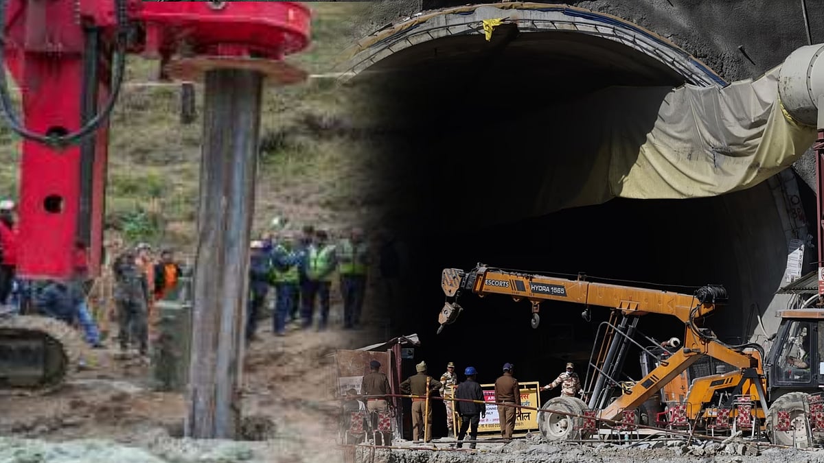 உத்தரகாண்ட் : மலைக்கு மேலிருந்து செங்குத்தாக தொடரும் மீட்புப்பணி - இரண்டே நாளில் 31 மீட்டர் தோண்டி சாதனை!