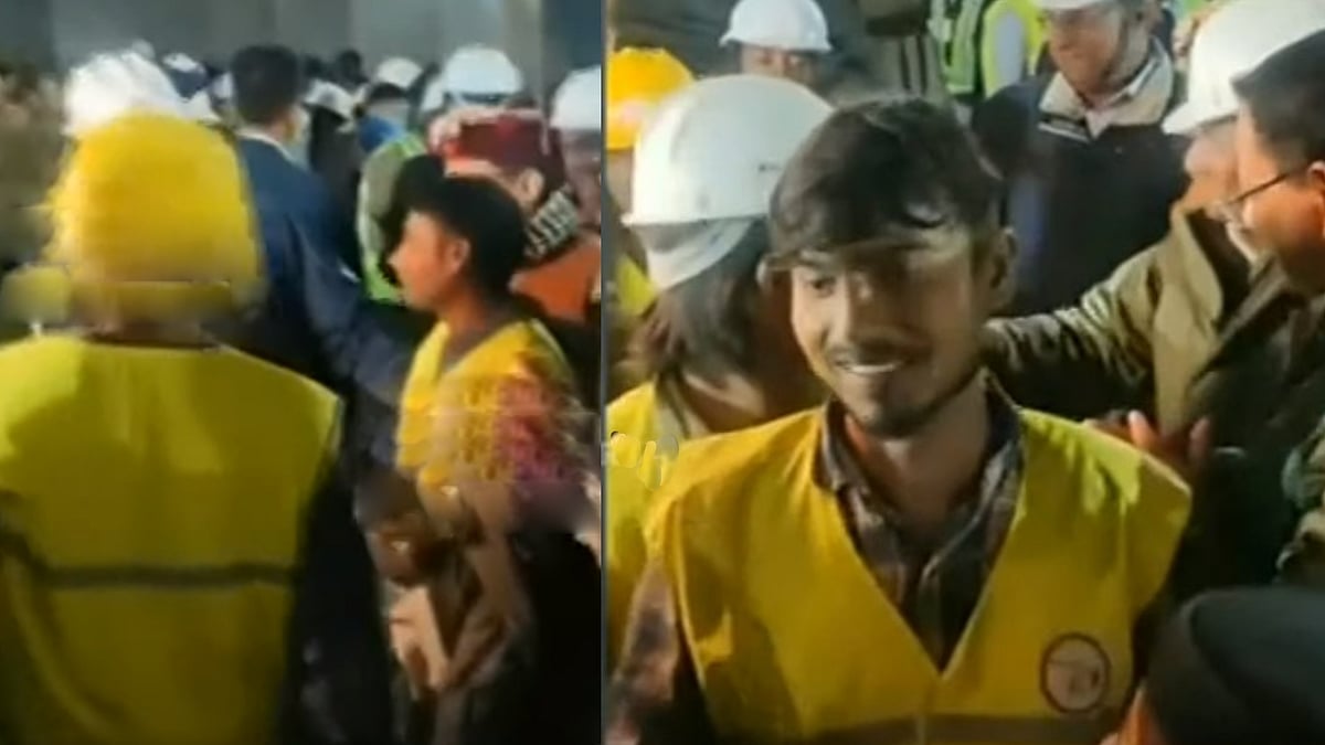 உத்தரகாண்ட் : 17 நாட்கள் போராட்டம்... சுரங்கத்துக்குள் இருந்து பத்திரமாக மீட்கப்பட்ட 41 தொழிலாளர்கள் !