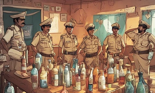 பறிமுதல் செய்யப்பட்ட ரூ.1.5 லட்சம் கடத்தல் மதுபானங்களை திருடிய போலிஸ்: குஜராத் மாநிலத்தில் நடந்த அவலம்!