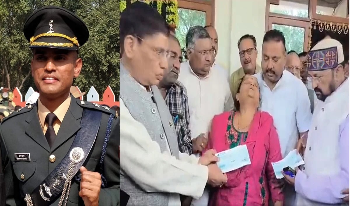 புகைப்படத்துக்காக பாஜக அமைச்சர் செய்த செயல்: ராணுவ வீரரின் மரணத்தில் கூட விளம்பரம் செய்வதா என விமர்சனம் !