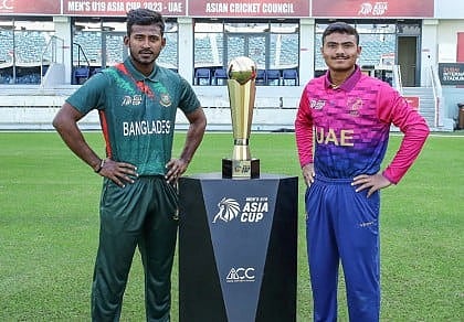 U19 ஆசிய உலகக்கோப்பை : இறுதிப்போட்டிக்கு முன்னேறிய UAE.. முதல் முறையான கோப்பையை வென்ற வங்கதேசம் !
