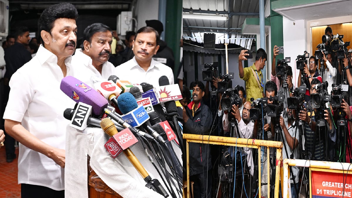 "அரசியல் பேச விரும்பவில்லை,  மக்களை பாதுகாப்பதே முதலில் முக்கியம்" - முதலமைச்சர் மு.க.ஸ்டாலின் ! 