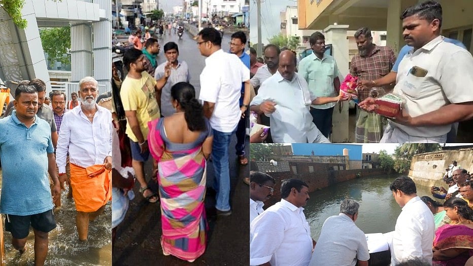 மிக்ஜாம் புயல் - மூன்றாவது நாளாக களத்தில் இருக்கும் அமைச்சர்கள் மற்றும் தி.மு.கவினர்!