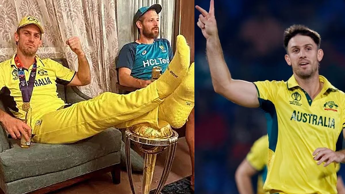 "அந்த புகைப்படத்தில் எதுவுமே இல்லை, அவ்வளவுதான்"- உலககோப்பையில் கால் வைத்தது குறித்து ஆஸ்.வீரர் கருத்து !