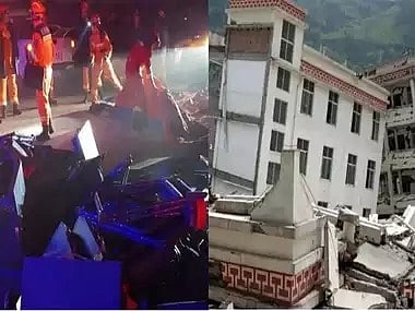 சீனாவில் திடீரென நள்ளிரவில் ஏற்பட்ட நிலநடுக்கம்.. தரைமட்டமான 5 ஆயிரம் கட்டடம் : 100 பேர் பலி !