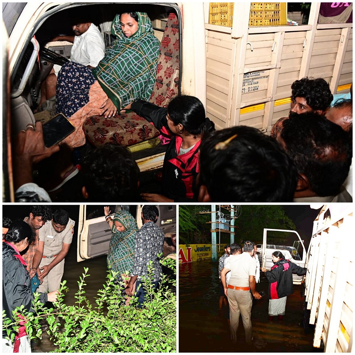 வெள்ளம் சூழ்ந்த இடத்தில் தவித்த கர்ப்பிணி பெண்.. பத்திரமாக மீட்டு மருத்துவமனையில் சேர்த்த கனிமொழி MP !