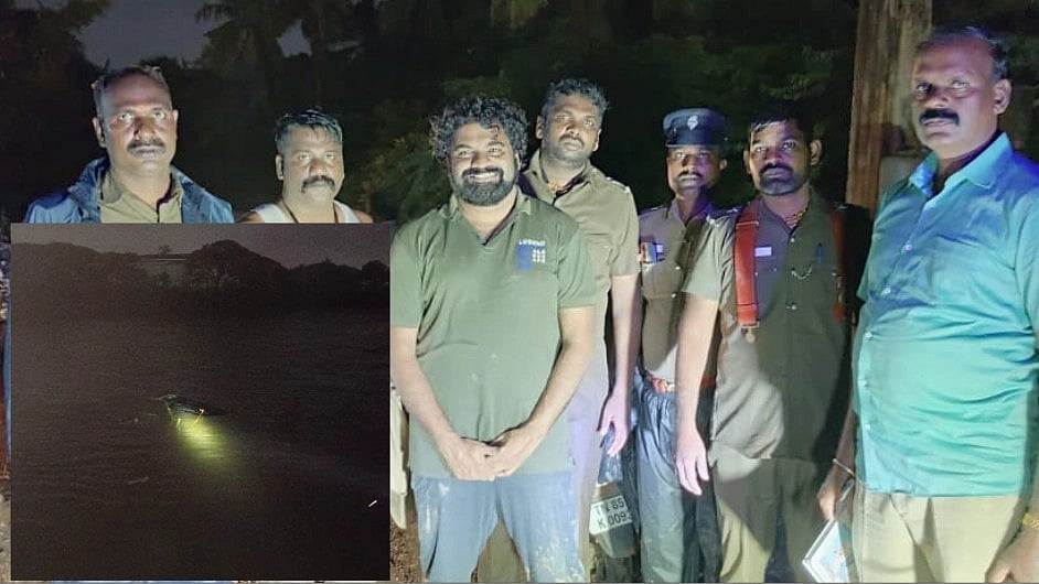 உபரி நீரில் அடித்து செல்லப்பட்ட கார் - சிறுமி உட்பட 3 பேரை காப்பாற்றிய போலிஸ்: திக் திக் சம்பவம்!