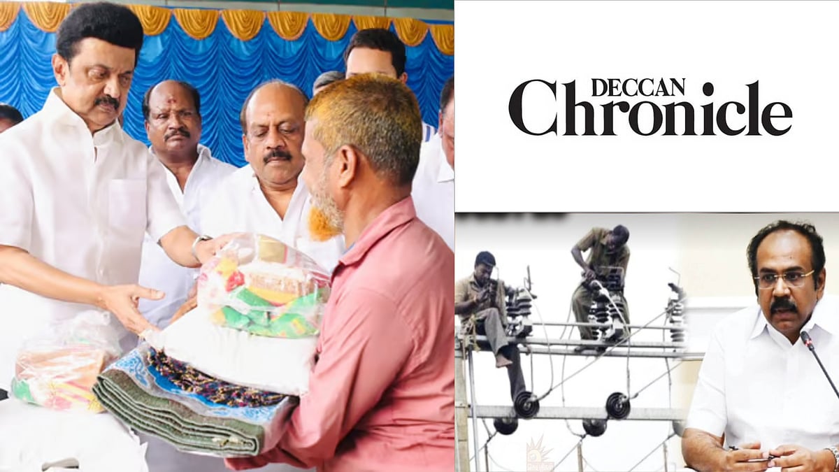 “உயிரை பணயம் வைத்து பணி செய்த தமிழ்நாடு மின்வாரிய அதிகாரிகள்...” - Deccan Chronicle பாராட்டு!