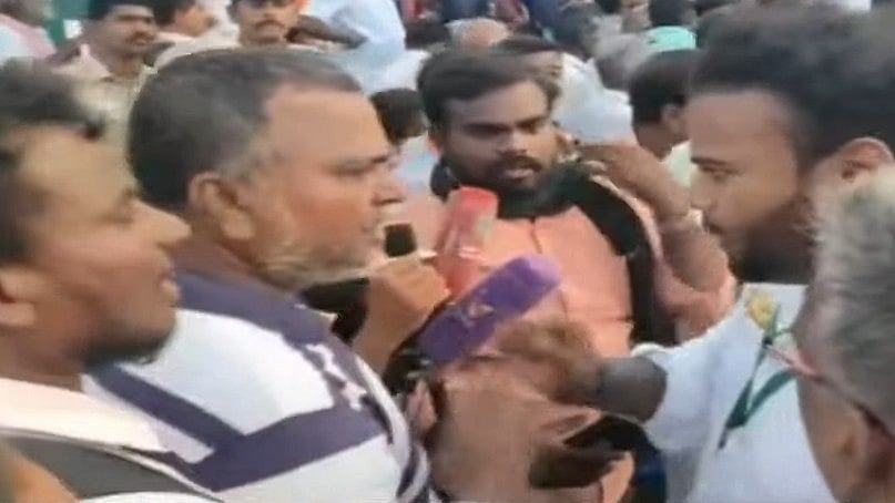 அண்ணாமலையிடம் பேட்டி எடுக்க வந்த பத்திரிகையாளர் : தடுத்து நிறுத்தி பா.ஜ.கவினர் அராஜகம்!