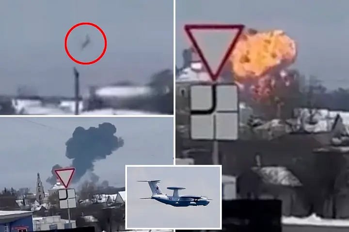 விபத்தில் சிக்கிய ரஷ்ய ராணுவ விமானம் : 65 பிணைக்கைதிகள் நிலை என்ன ? ஏவுகணையால் தாக்கப்பட்டதாக புகார் !