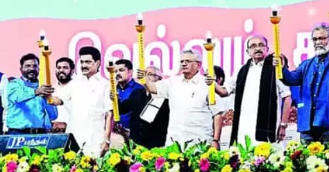 ”இந்தியாவை காக்கும் போராட்டத்தில் தமிழ்நாடு, கேரளா” : சீத்தாராம் யெச்சூரி பேச்சு!