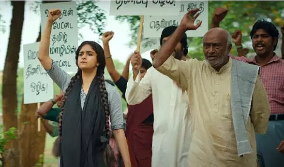 ”இந்தி தெரியாது போயா” : இணையத்தில் வைரலாகி வரும் ரகு தாத்தா படத்தின் டீசர்!