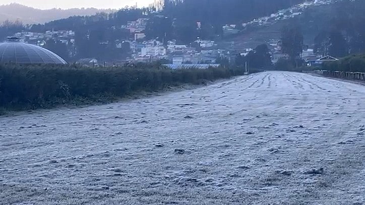 'வெண் பனியே' - காஷ்மீராக மாறிய ஊட்டி : 0.8 டிகிரி செல்சியஸ் பனிப்பொழிவு!