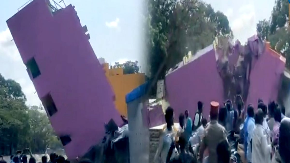புதுமனை புகுவிழாவுக்கு காத்திருந்த 3 மாடி வீடு : சட்டென்று சரிந்து விழுந்ததால் பரபர - கதறும் குடும்பம் !
