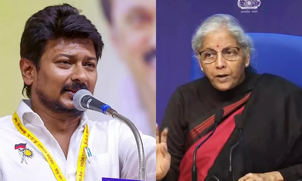 "வகுப்பு எடுத்த ஒன்றிய அமைச்சர் கடைசி வரை நிதி மட்டும் வழங்கவில்லை"  - அமைச்சர் உதயநிதி கிண்டல் ! 