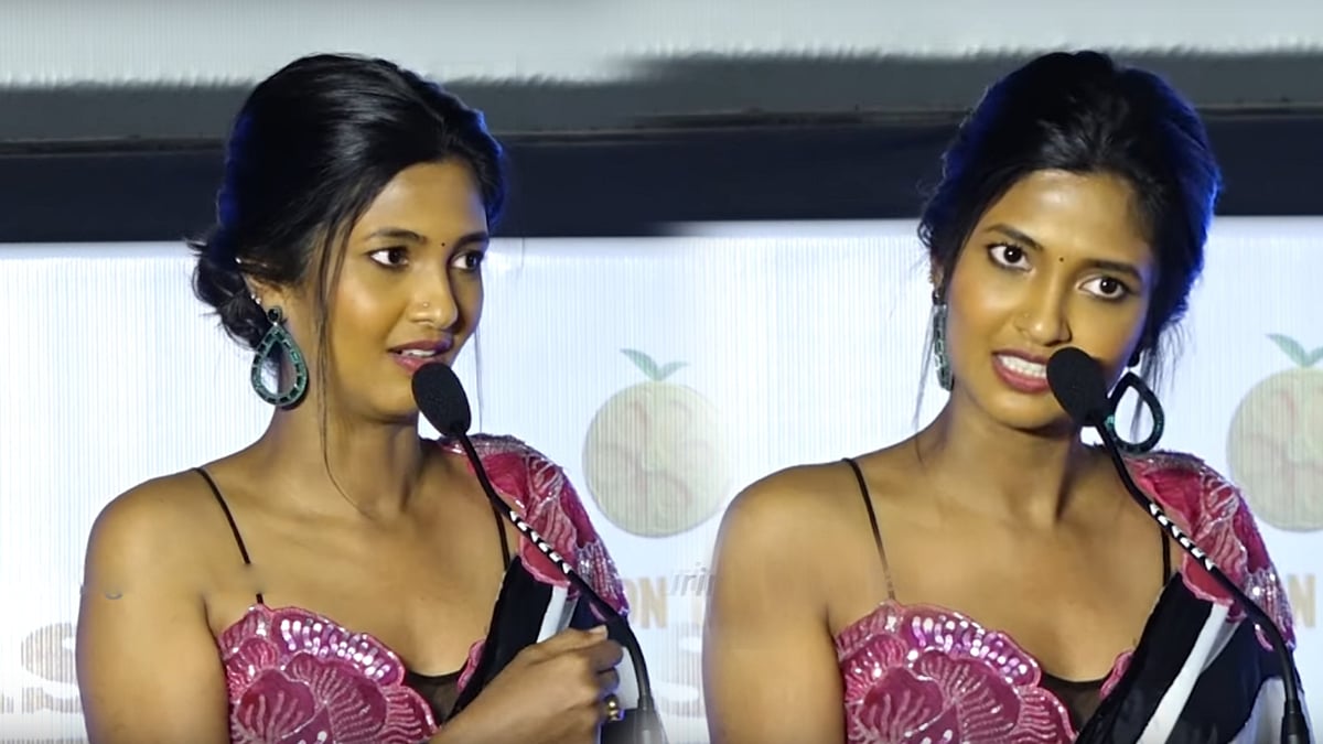 “அரசியல் பேசினால் என்ன தப்பு ?” - Blue Star விழாவில் நடிகை கீர்த்தி பாண்டியன் தடாலடி !