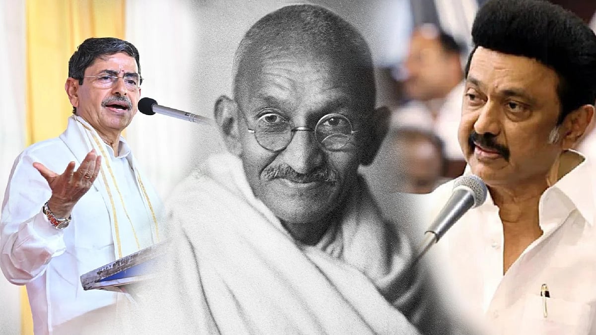 “75 ஆண்டுகளுக்கு பிறகும் வன்மம் கலந்த நோக்கம்” - காந்தி குறித்து ஆளுநர் பேச்சுக்கு முதல்வர் கண்டனம் !